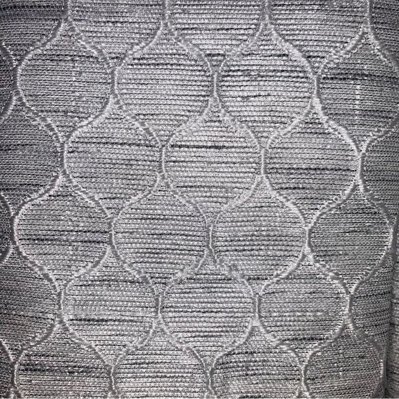 Jacquard Curtains Rod Pocket 2 Panels Gray 76” x 63” - Picture 4 of 7